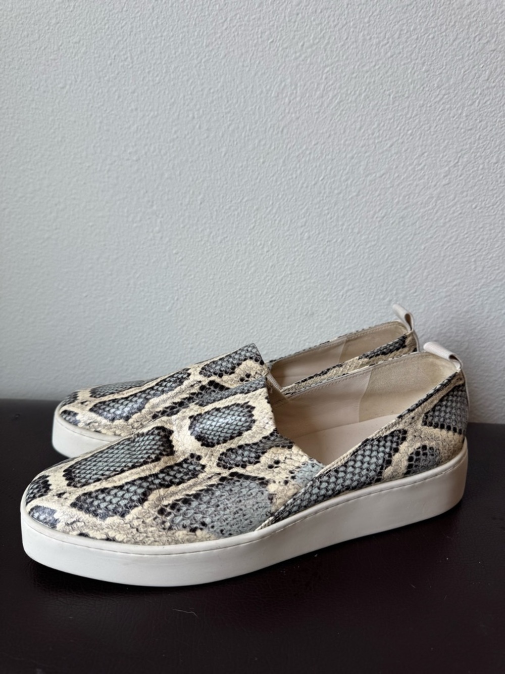 Women’s Vince Snakeskin Slip-on sneakers Size 9.5